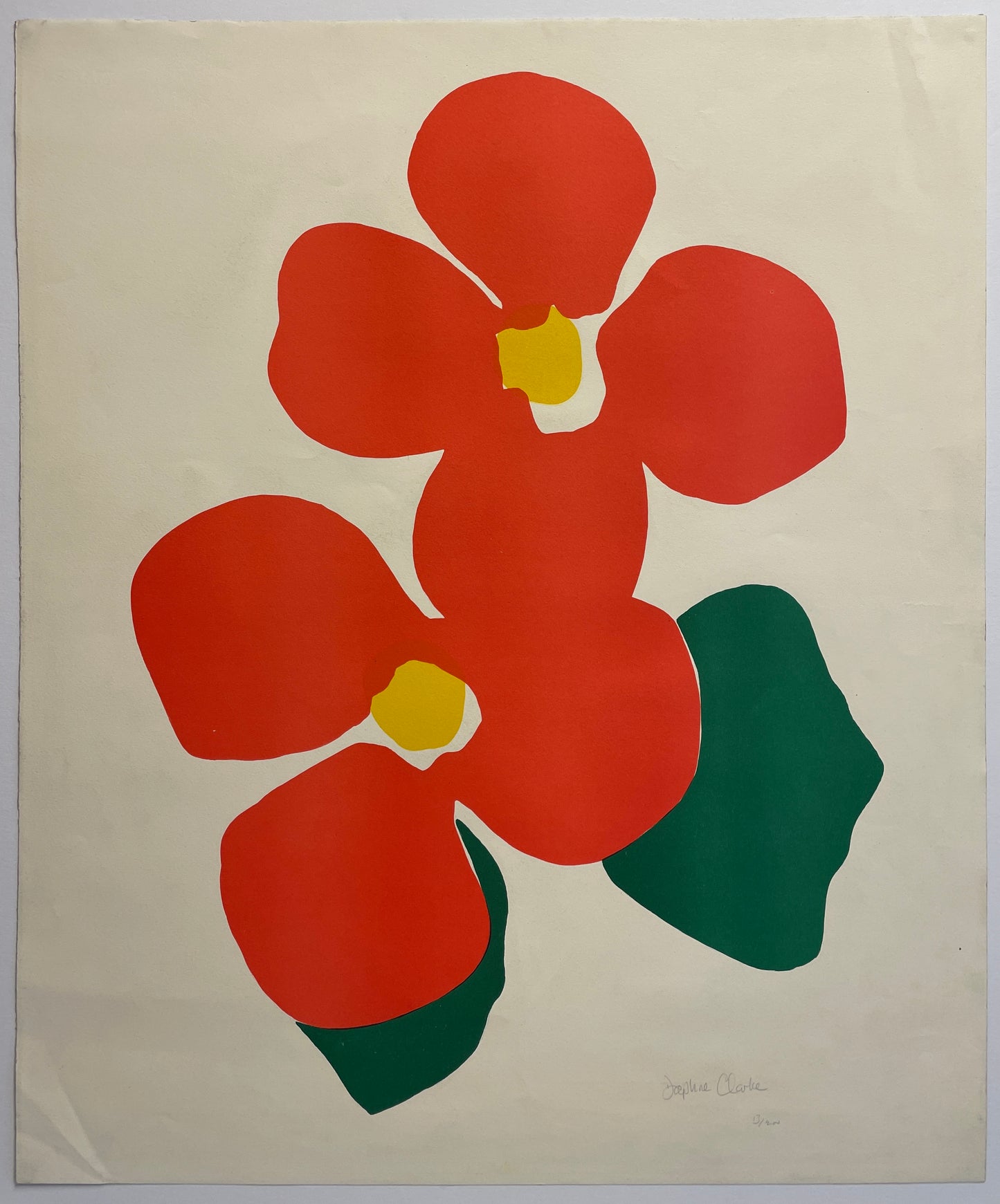 Daphne Clark Flower Lithograph