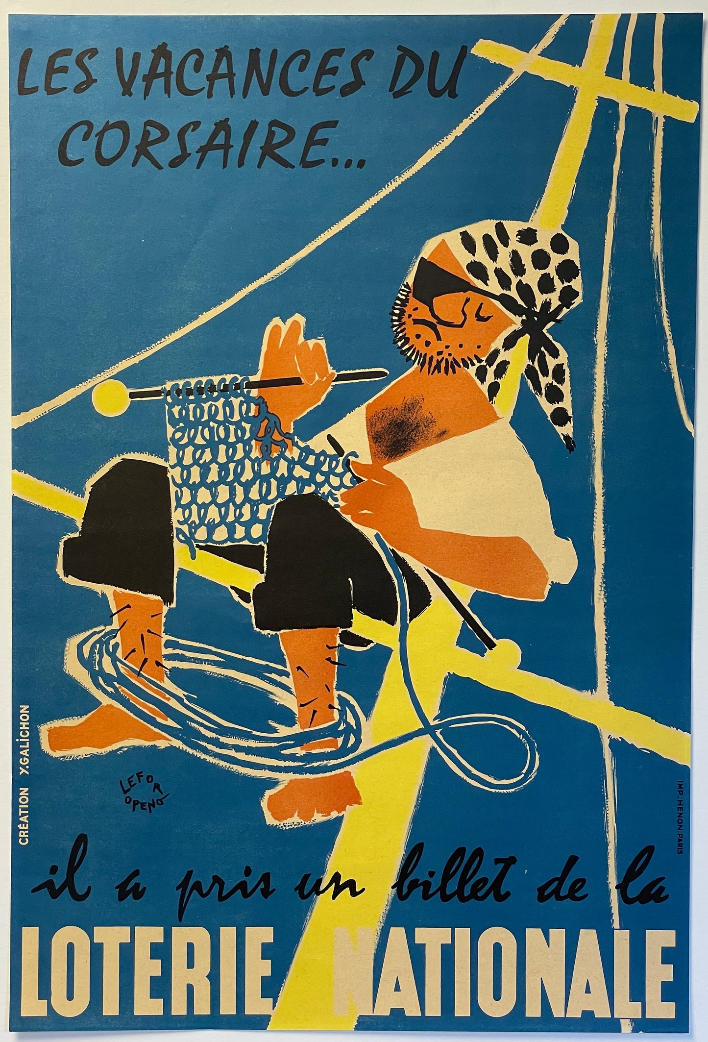 Loterie Nationale Pirate Poster