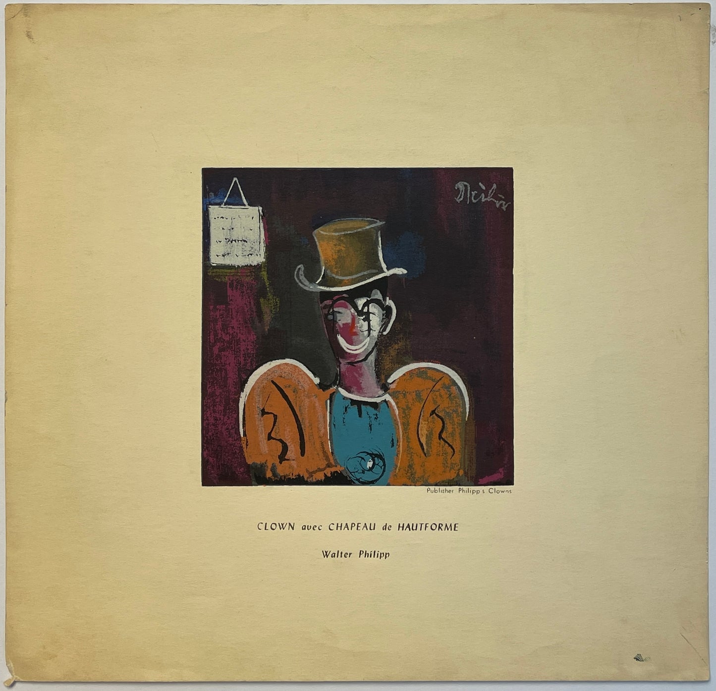 Clown avec Chapeau de Hauteforme