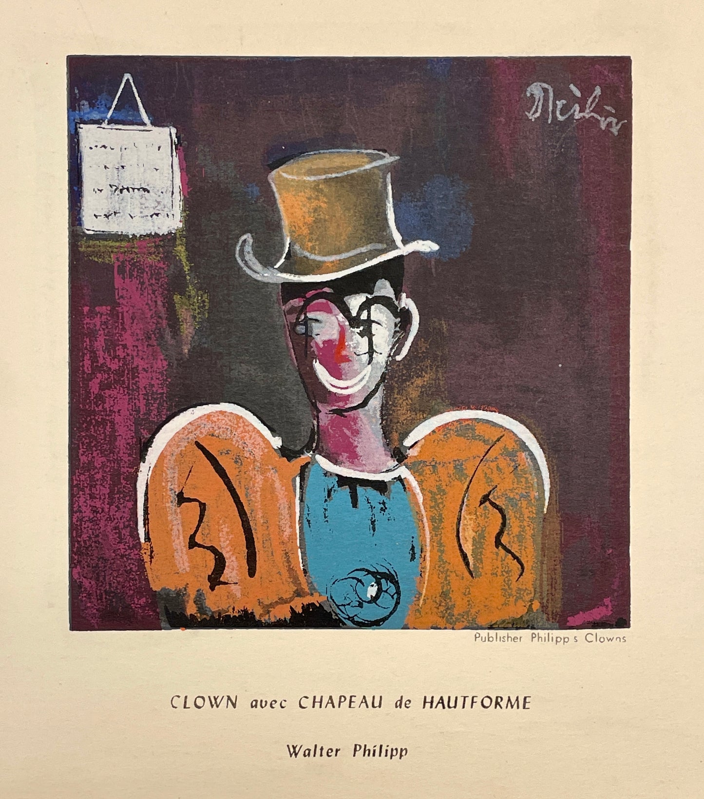 Clown avec Chapeau de Hauteforme
