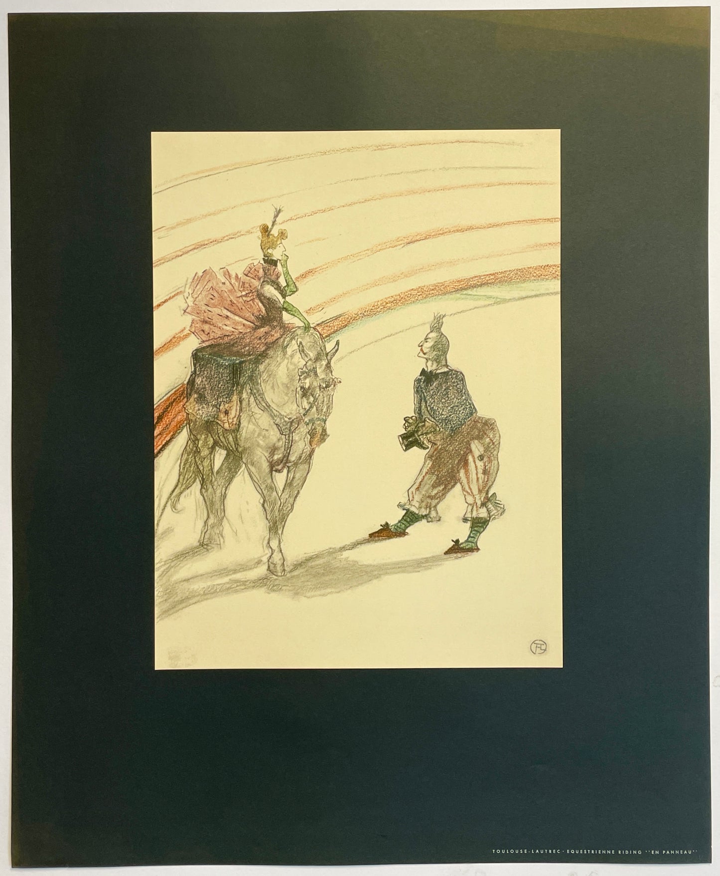 At The Circus: Equestrienne Riding “En Panneau”