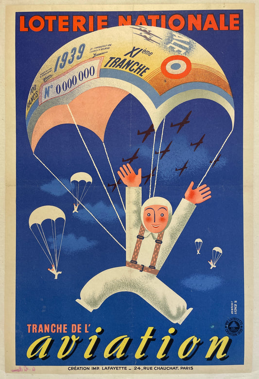 Loterie Nationale Aviation Poster